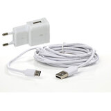 Caricabatterie USB + cavo USB-C 