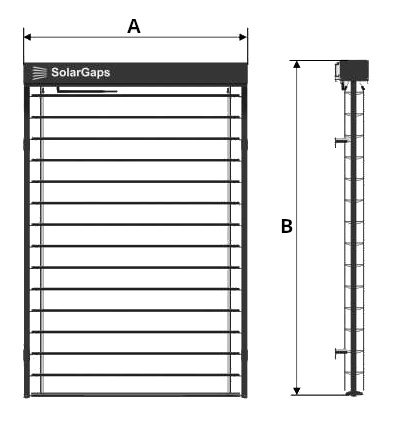 Dimensioni SolarGaps A B