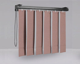 Tenda verticale per finestre marrone