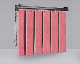 Tenda verticale per finestre su misura rossa