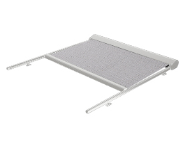 Tenda da sole da giardino argentata con tessuto schermante