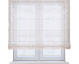 Tende romane per soggiorno per una finestra a bovindo