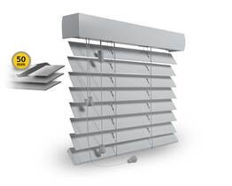 Persiana in legno 50mm, scala a corda