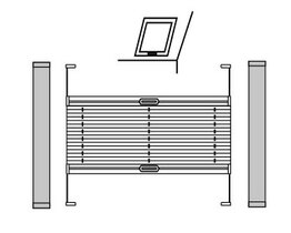 COSIMO SL ROOF pleated blinds