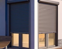 External roller shutter with a mosquito net