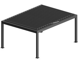 Pergola in alluminio con tetto a lamelle