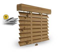 Tende a lamelle 50 mm ECO, con nastro adesivo a scaletta