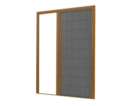 Zanzariera per porta colore rovere dorato