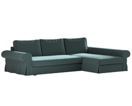 Divano letto Backabro con coprichaise longue