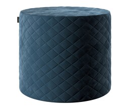 Pouf trapuntato a forma di botte