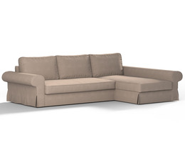 Divano letto Backabro con coprichaise longue