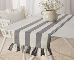 Runner da tavola con volant 40x160 cm