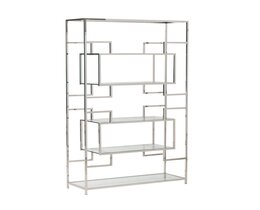 Libreria Hypnose argento 115x40x202cm