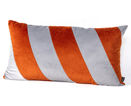 Poduszka Patchwork prostokątna grigio rame