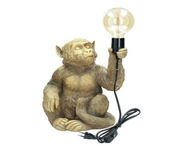 Lampada da tavolo Scimmia dorata 36 cm