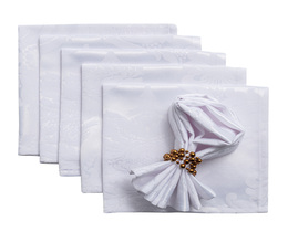 Set di 6 tovaglioli 42 x 42 cm Damasco 613-00