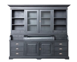 Credenza Brighton 204x56x217cm nera