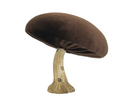 Dekoracja Velvet Fungo 12 cm marrone