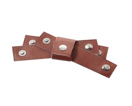 Zestaw obrączek na serwetki Eco Leather 4szt. marrone