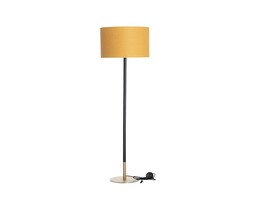Lampada da terra Hailey color senape, 163 cm