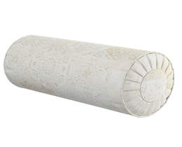 Cuscino cilindrico con pieghe