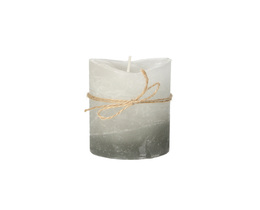Świeca Dorotea 10cm cristallo grigio scuro