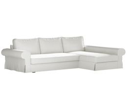 Divano letto Backabro con coprichaise longue