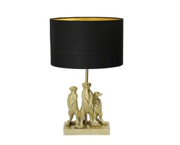 Lampada da tavolo con suricati, 52 cm