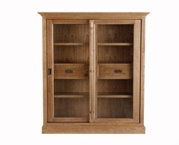 Vetrina Chantal 115x40x158cm con 2 cassetti