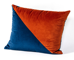 Poduszka Patchwork kwadratowa inchiostro rame