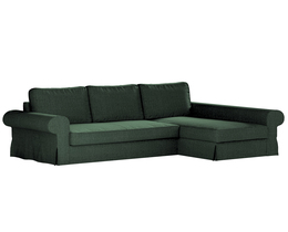 Divano letto Backabro con coprichaise longue