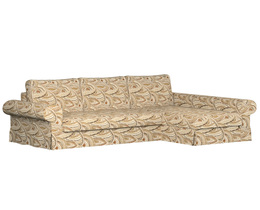 Divano letto Backabro con coprichaise longue
