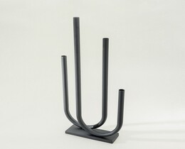 Świecznik metalowy Scultura 30x9x69 cm