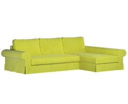 Divano letto Backabro con coprichaise longue
