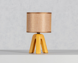 Lampada da tavolo Aloa marrone chiaro