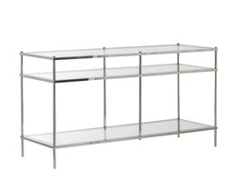 Tavolino consolle in argento puro 120x40x80cm