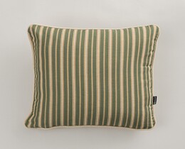 Fodera per cuscino a righe classiche color oliva 45x45 cm