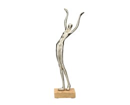 Decorazione Silver Woman III wys. 52 cm