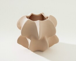 Wazon kamionkowy Petalo Rosa II 15x17 cm