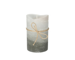 Świeca Dorotea 15 cm grigio scuro cristallo