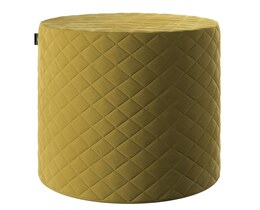 Pouf trapuntato a forma di botte