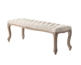 Panca Isacco color crema 114x38x48cm