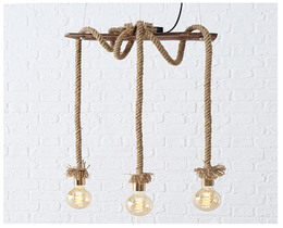 Lampada a sospensione con corda