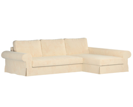 Divano letto Backabro con coprichaise longue