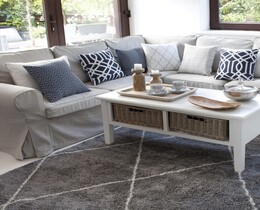 Dywan Royal Rhombs grigio scuro/crema 160x230cm