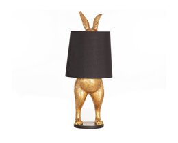 Lampada a forma di coniglio dorato XL, altezza 117 cm
