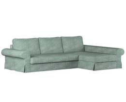 Divano letto Backabro con coprichaise longue