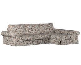Divano letto Backabro con coprichaise longue