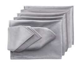 Set di 6 tovaglioli in velluto 42x42 cm 704-11