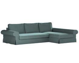 Divano letto Backabro con coprichaise longue
